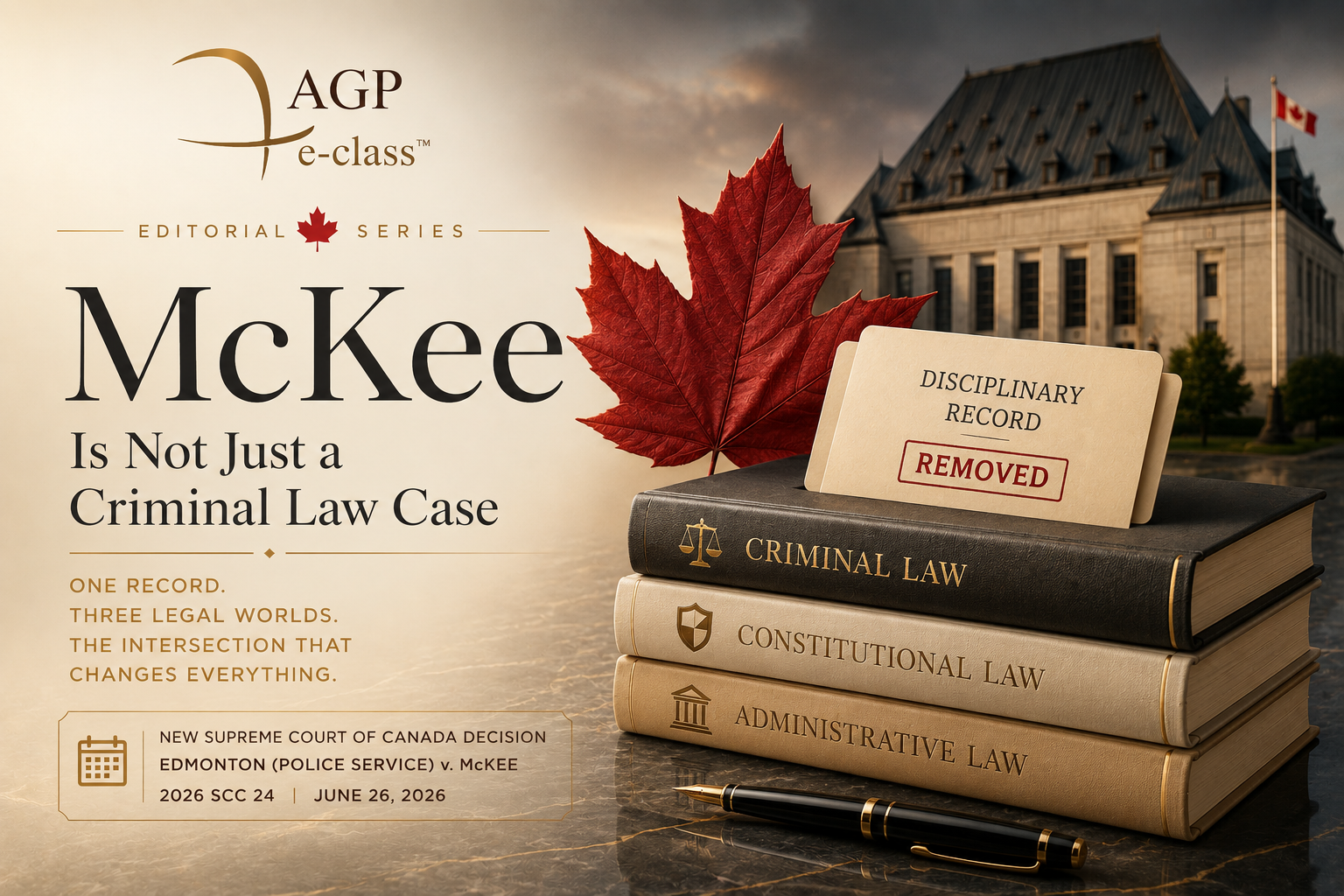 Pilot: McKee Is Not Just a Criminal Law Case | AGP e-class™